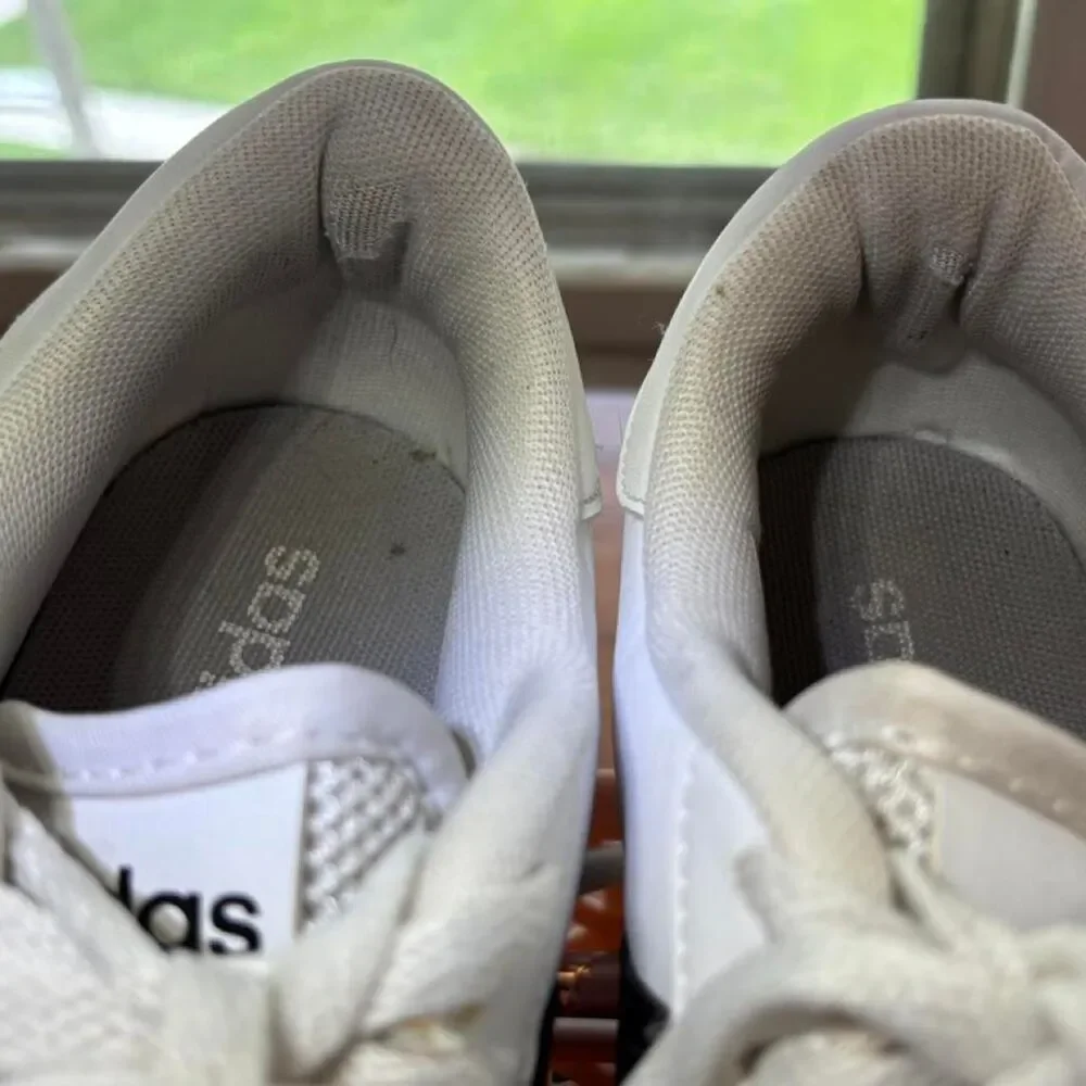 Adidas Women's White and Black Trainers
